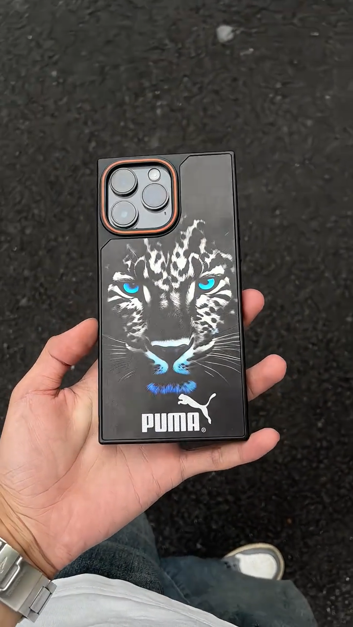 彪馬方形電鍍磨砂手機殼-ZUIHANG SHOP